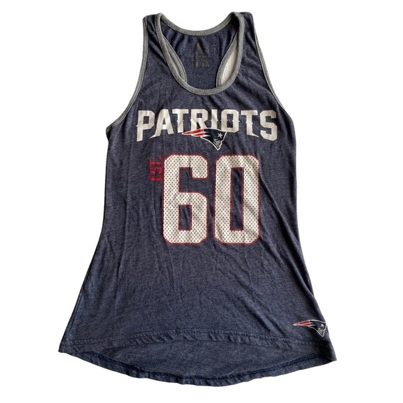 NFL Junior’s Girls New England Patriots Racker Back Tank Top Size Small GUC - Picture 10 of 10